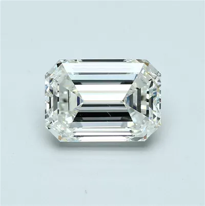 4.50ct I SI1 Rare Carat Ideal Cut Emerald Diamond