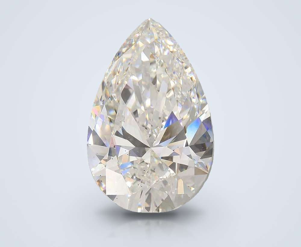 21.60ct F VS2 Rare Carat Ideal Cut Pear Lab Grown Diamond