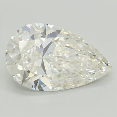 4.05ct F VS1 Rare Carat Ideal Cut Pear Lab Grown Diamond