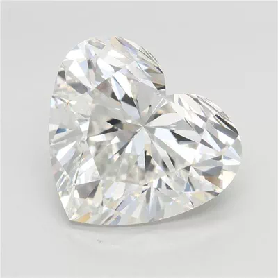 6.93ct F VVS2 Rare Carat Ideal Cut Heart Lab Grown Diamond