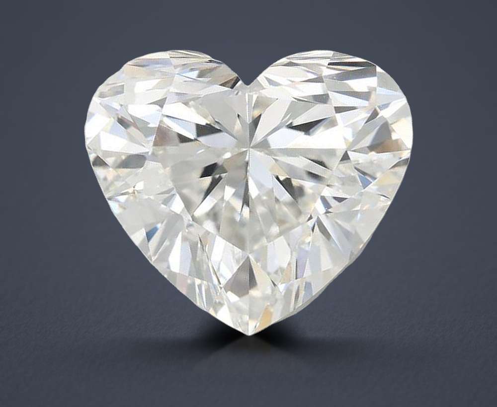 6.93ct F VVS2 Rare Carat Ideal Cut Heart Lab Grown Diamond