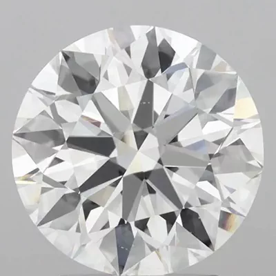 3.02ct D VS2 Rare Carat Ideal Cut Round Diamond