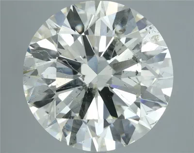 6.06ct J SI2 Rare Carat Ideal Cut Round Diamond