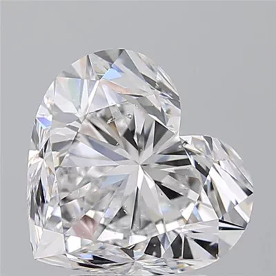 4.07ct D SI1 Rare Carat Ideal Cut Heart Diamond