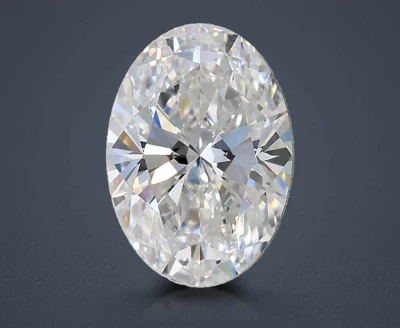 2.03ct D VVS2 Rare Carat Ideal Cut Oval Lab Grown Diamond