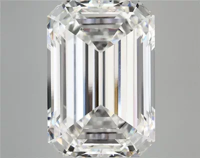 15.20ct F VVS2 Rare Carat Ideal Cut Emerald Lab Grown Diamond