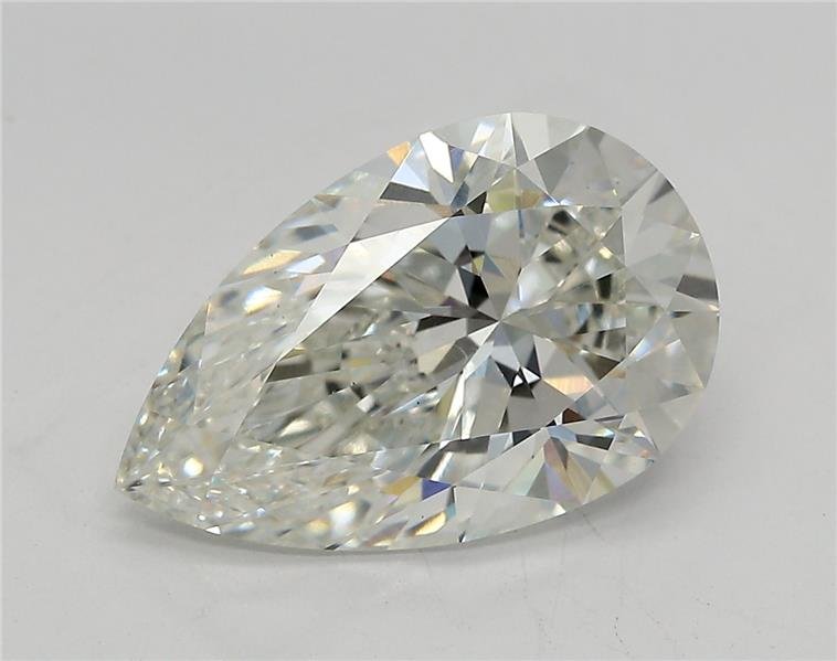 3.74ct F VS1 Rare Carat Ideal Cut Pear Lab Grown Diamond