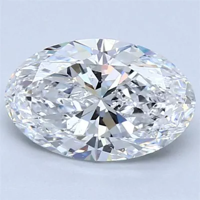 1.70ct D SI1 Rare Carat Ideal Cut Oval Diamond