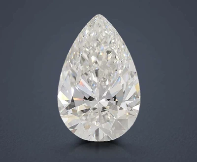 7.03ct F VVS2 Rare Carat Ideal Cut Pear Lab Grown Diamond