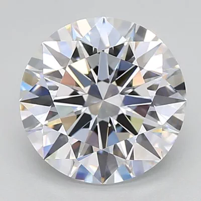 2.54ct D VVS1 Rare Carat Ideal Cut Round Lab Grown Diamond