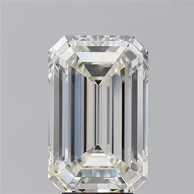 6.03ct J VS2 Rare Carat Ideal Cut Emerald Diamond