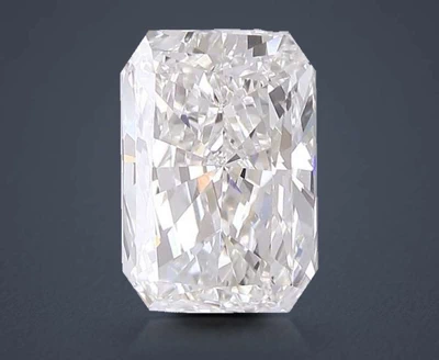 4.05ct F VVS2 Rare Carat Ideal Cut Radiant Lab Grown Diamond