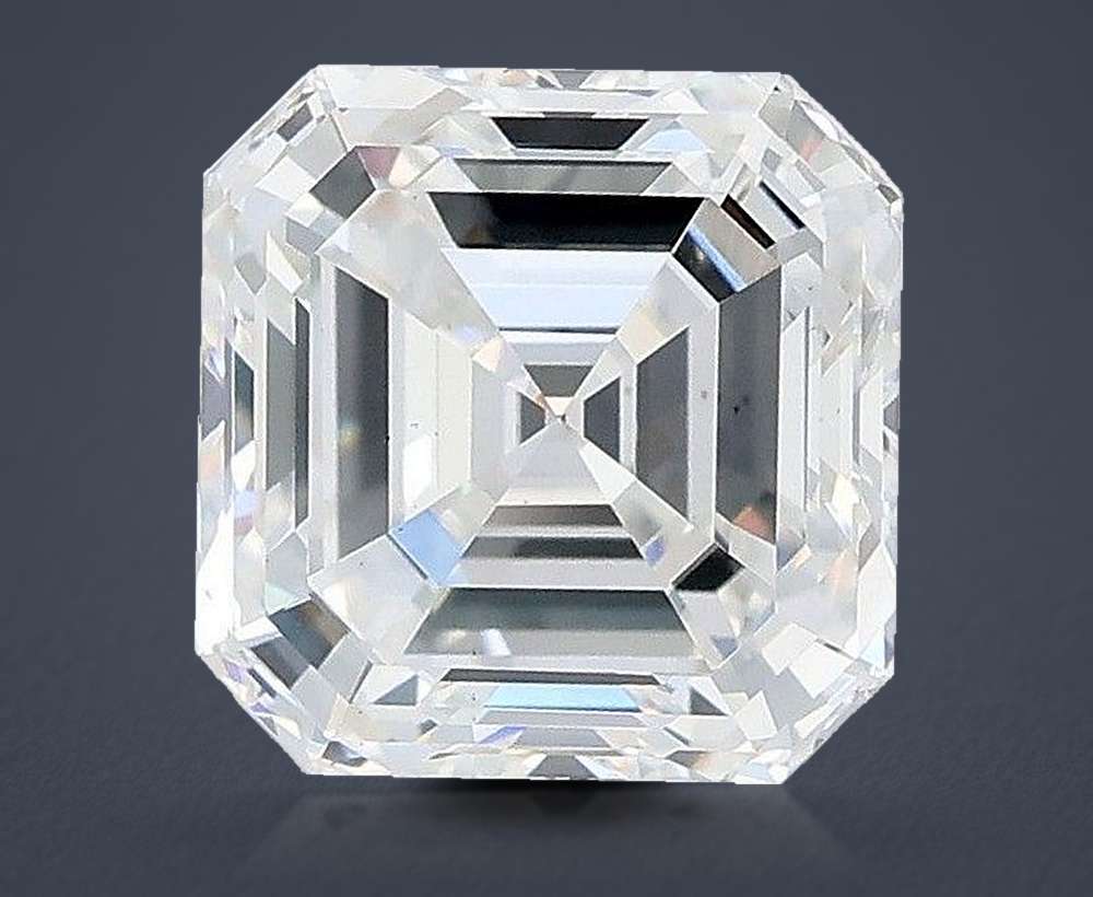 3.01ct D VS1 Excellent Cut Asscher Lab Grown Diamond