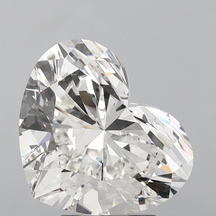 6.12ct F VS1 Good Cut Heart Lab Grown Diamond