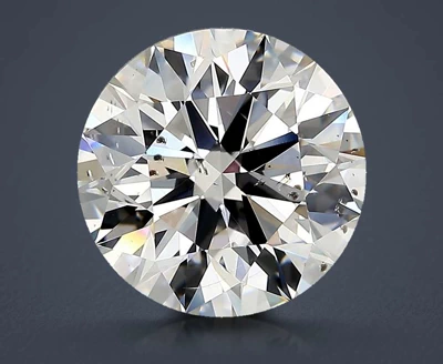4.01ct H SI2 Rare Carat Ideal Cut Round Diamond