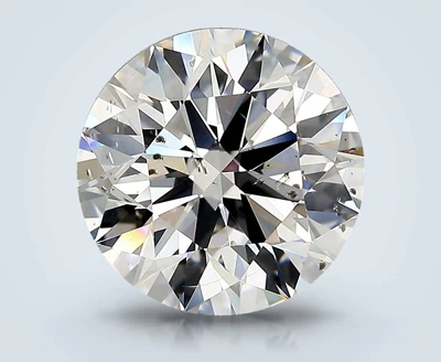 4.01ct H SI2 Rare Carat Ideal Cut Round Diamond