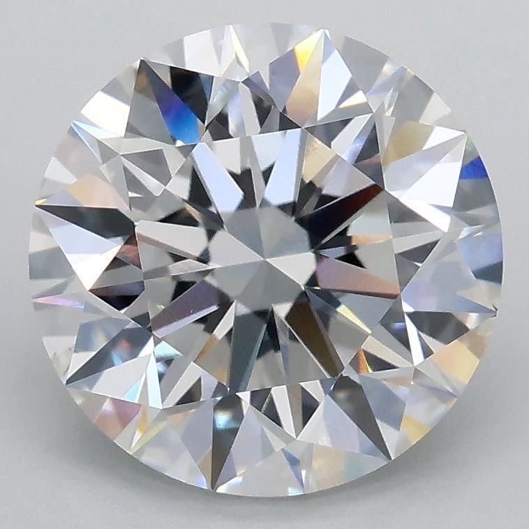 2.77ct E VVS2 Excellent Cut Round Lab Grown Diamond