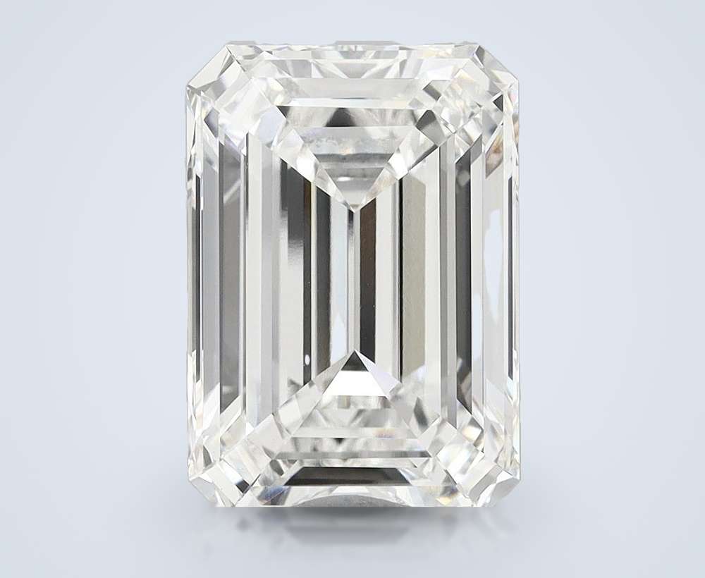 16.31ct F VVS2 Rare Carat Ideal Cut Emerald Lab Grown Diamond