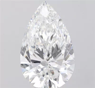 10.08ct F VVS2 Rare Carat Ideal Cut Pear Lab Grown Diamond