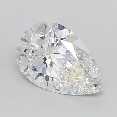 1.59ct D VS1 Rare Carat Ideal Cut Pear Lab Grown Diamond