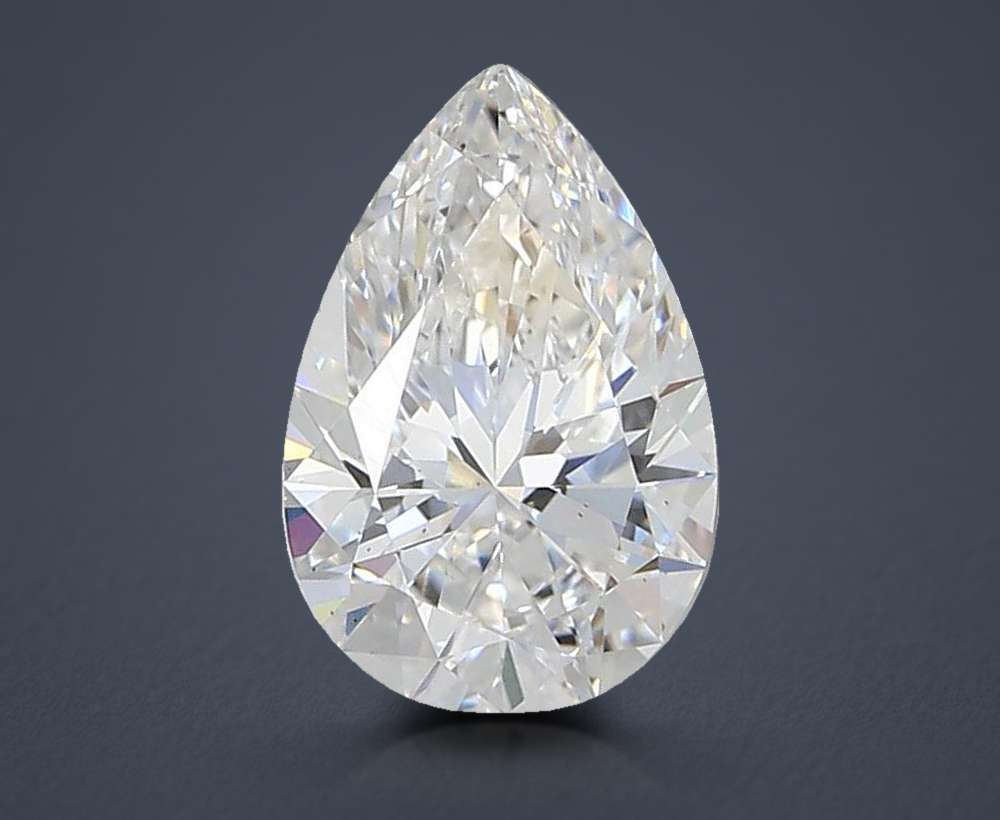 1.59ct D VS1 Rare Carat Ideal Cut Pear Lab Grown Diamond