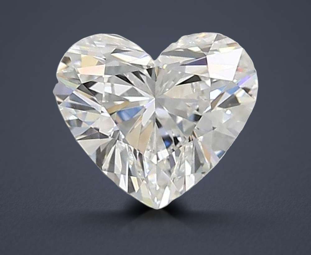 1.67ct D VVS1 Very Good Cut Heart Lab Grown Diamond