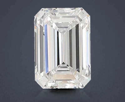 3.57ct F VVS2 Very Good Cut Emerald Lab Grown Diamond