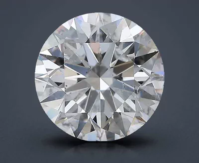 4.01ct E SI2 Rare Carat Ideal Cut Round Diamond