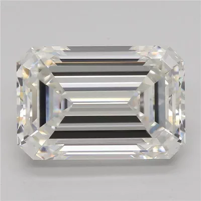 6.57ct E VVS2 Rare Carat Ideal Cut Emerald Lab Grown Diamond