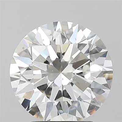 2.70ct H SI1 Rare Carat Ideal Cut Round Diamond