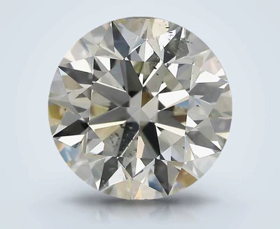 3.53ct K SI2 Excellent Cut Round Diamond