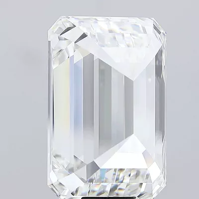 17.61ct F VVS2 Very Good Cut Emerald Lab Grown Diamond