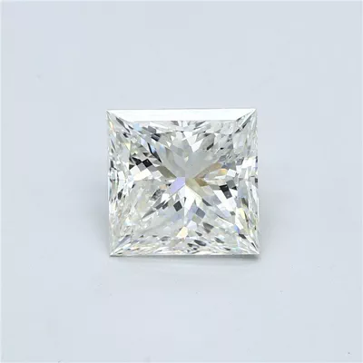 4.01ct J SI2 Rare Carat Ideal Cut Princess Diamond