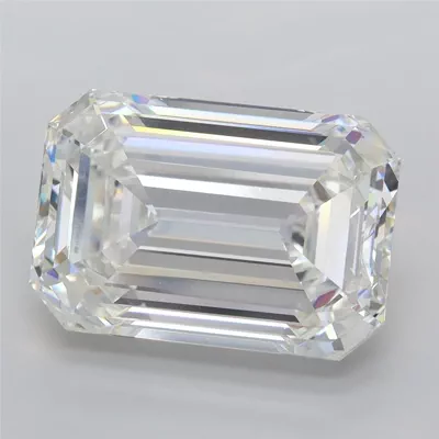 8.09ct F VVS2 Rare Carat Ideal Cut Emerald Lab Grown Diamond