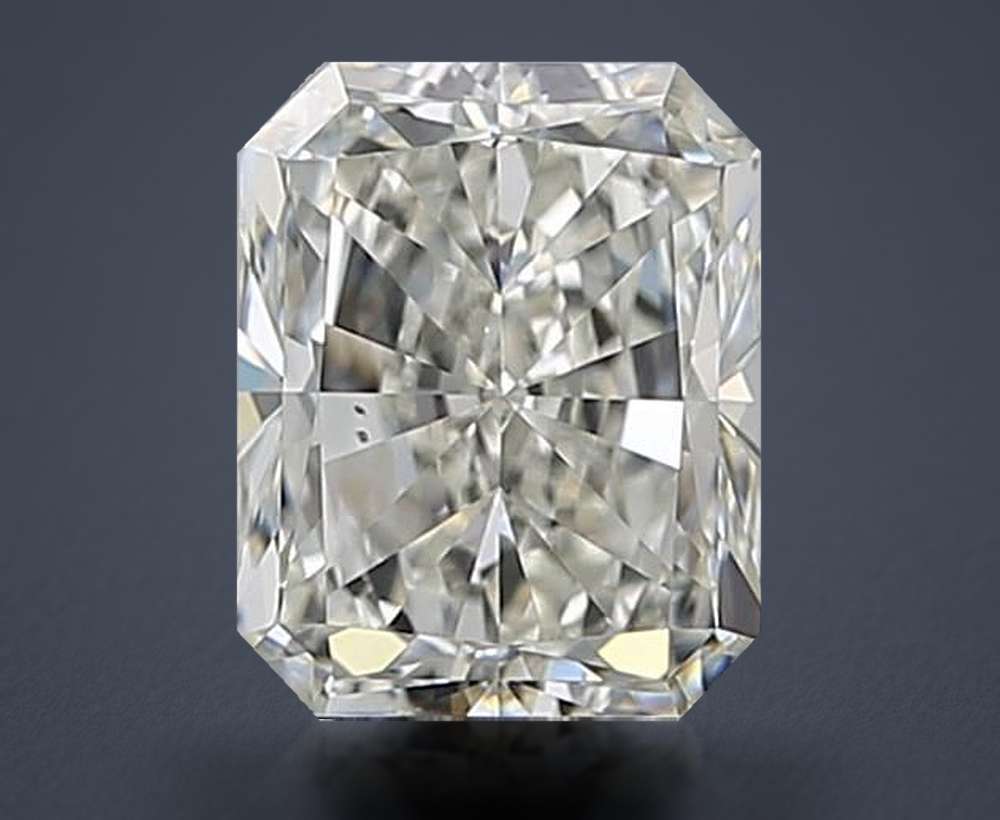 2.01ct J SI1 Rare Carat Ideal Cut Radiant Diamond