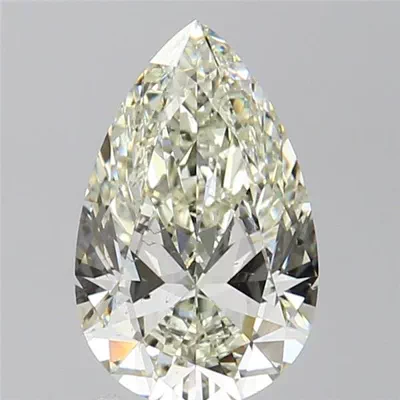 1.71ct K SI1 Rare Carat Ideal Cut Pear Diamond