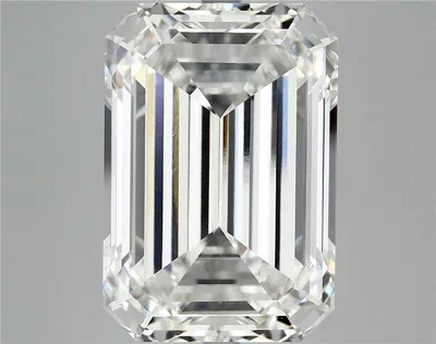 12.52ct F VVS2 Rare Carat Ideal Cut Emerald Lab Grown Diamond