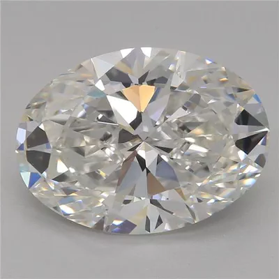 3.06ct F VVS2 Rare Carat Ideal Cut Oval Lab Grown Diamond