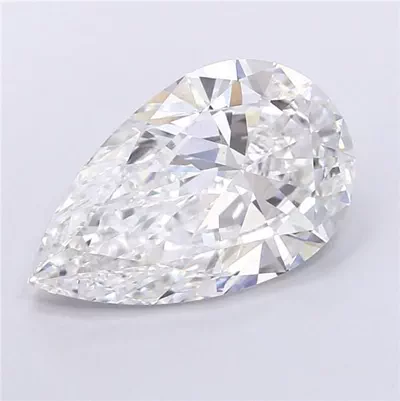 5.52ct E VS2 Very Good Cut Pear Lab Grown Diamond