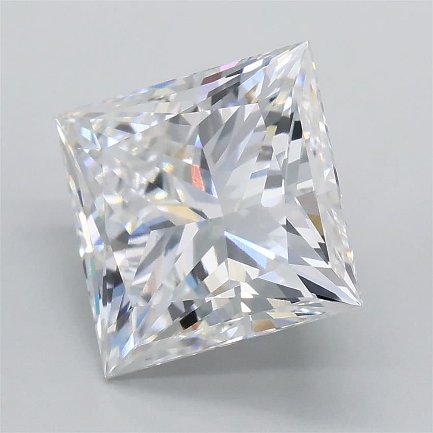 3.08ct E VVS2 Rare Carat Ideal Cut Princess Lab Grown Diamond