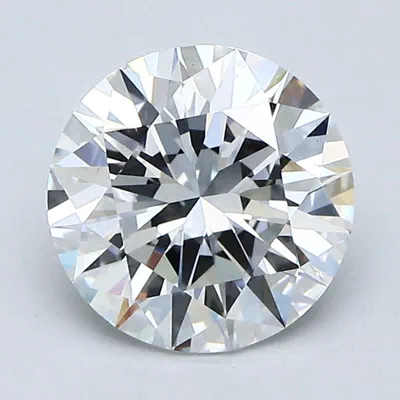 1.91ct E VVS2 Rare Carat Ideal Cut Round Diamond