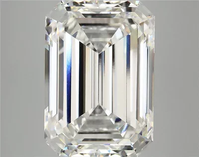 13.76ct F VVS2 Rare Carat Ideal Cut Emerald Lab Grown Diamond