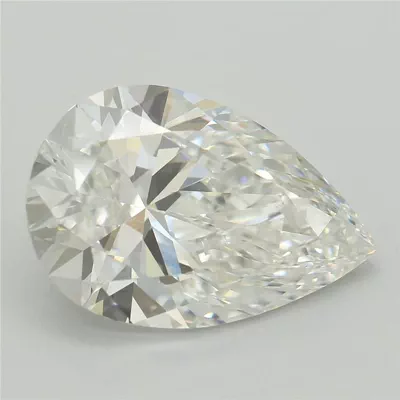 5.07ct F VVS2 Rare Carat Ideal Cut Pear Lab Grown Diamond