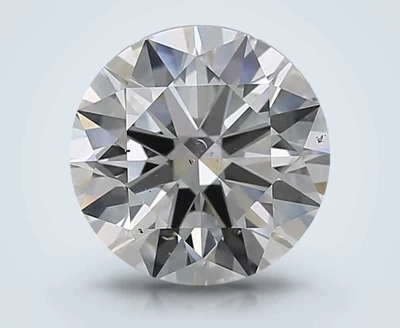 4.01ct J SI1 Rare Carat Ideal Cut Round Diamond