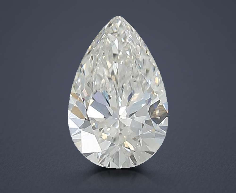 1.51ct G VVS2 Rare Carat Ideal Cut Pear Lab Grown Diamond