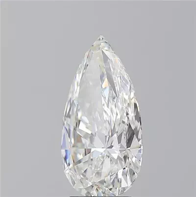 4.27ct G SI1 Rare Carat Ideal Cut Pear Diamond