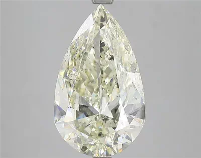 4.02ct K SI2 Rare Carat Ideal Cut Pear Diamond