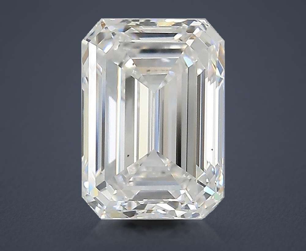 2.60ct D VS2 Rare Carat Ideal Cut Emerald Lab Grown Diamond