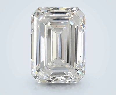 2.60ct D VS2 Rare Carat Ideal Cut Emerald Lab Grown Diamond
