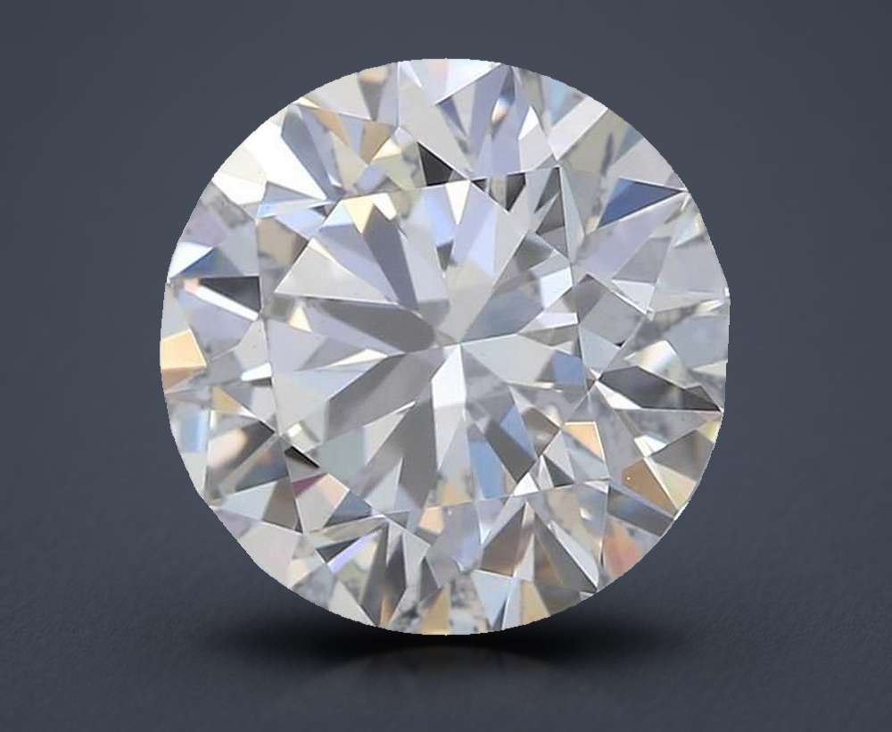 2.06ct F VS2 Rare Carat Ideal Cut Round Lab Grown Diamond